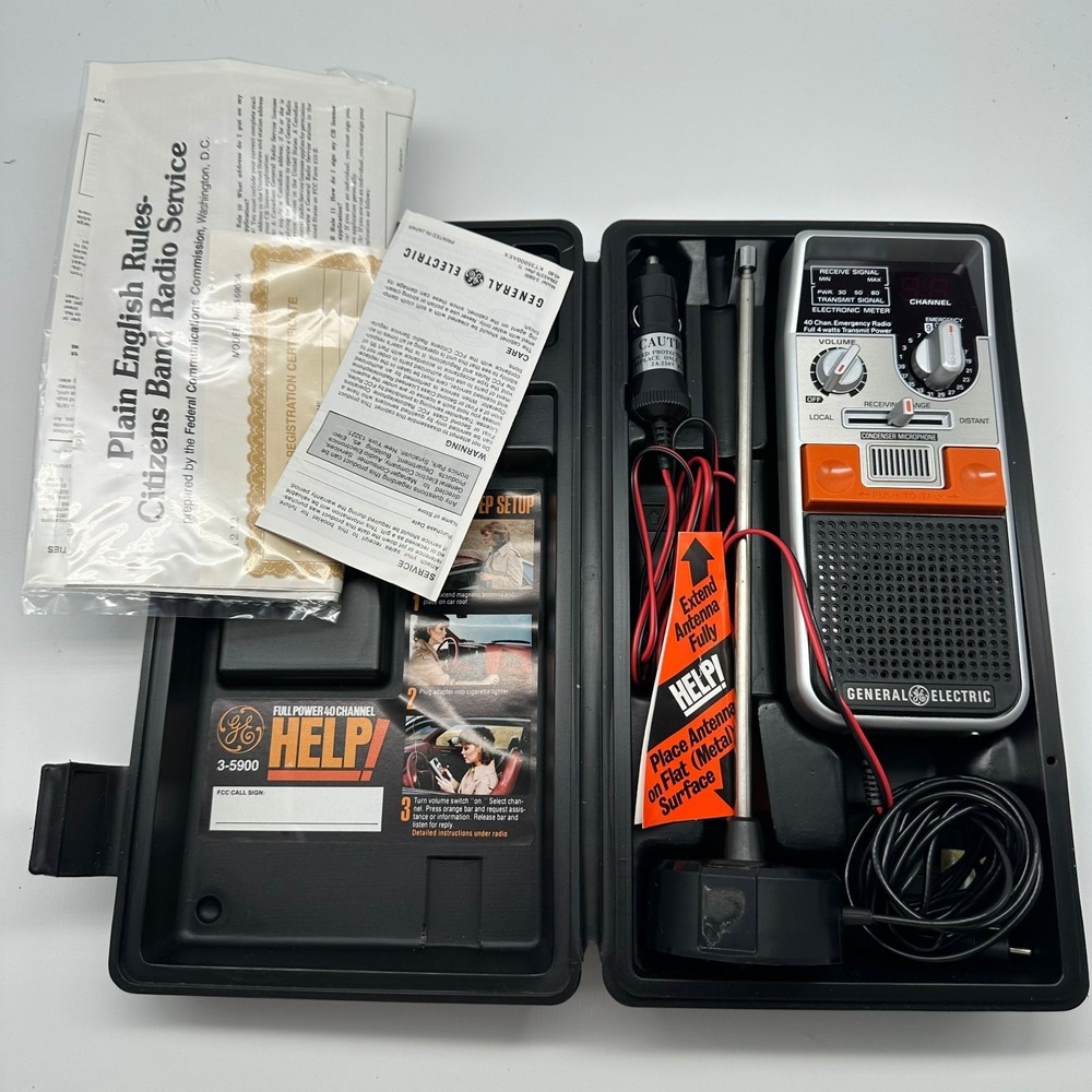 GE Full Power 40 Channel 2-Way Citizens Band Radio HELP! General Electric 3-5900